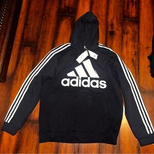 NWT Men’s size XL Adidas black and white Hoodie